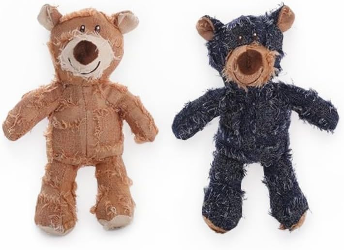 2 Pieces Pet Toy Bear Toy Soft Plush Dog Toys Fluffy Chew-Safe Puppy Toys, Durable & Washable for Small to Medium Dogs image number 3