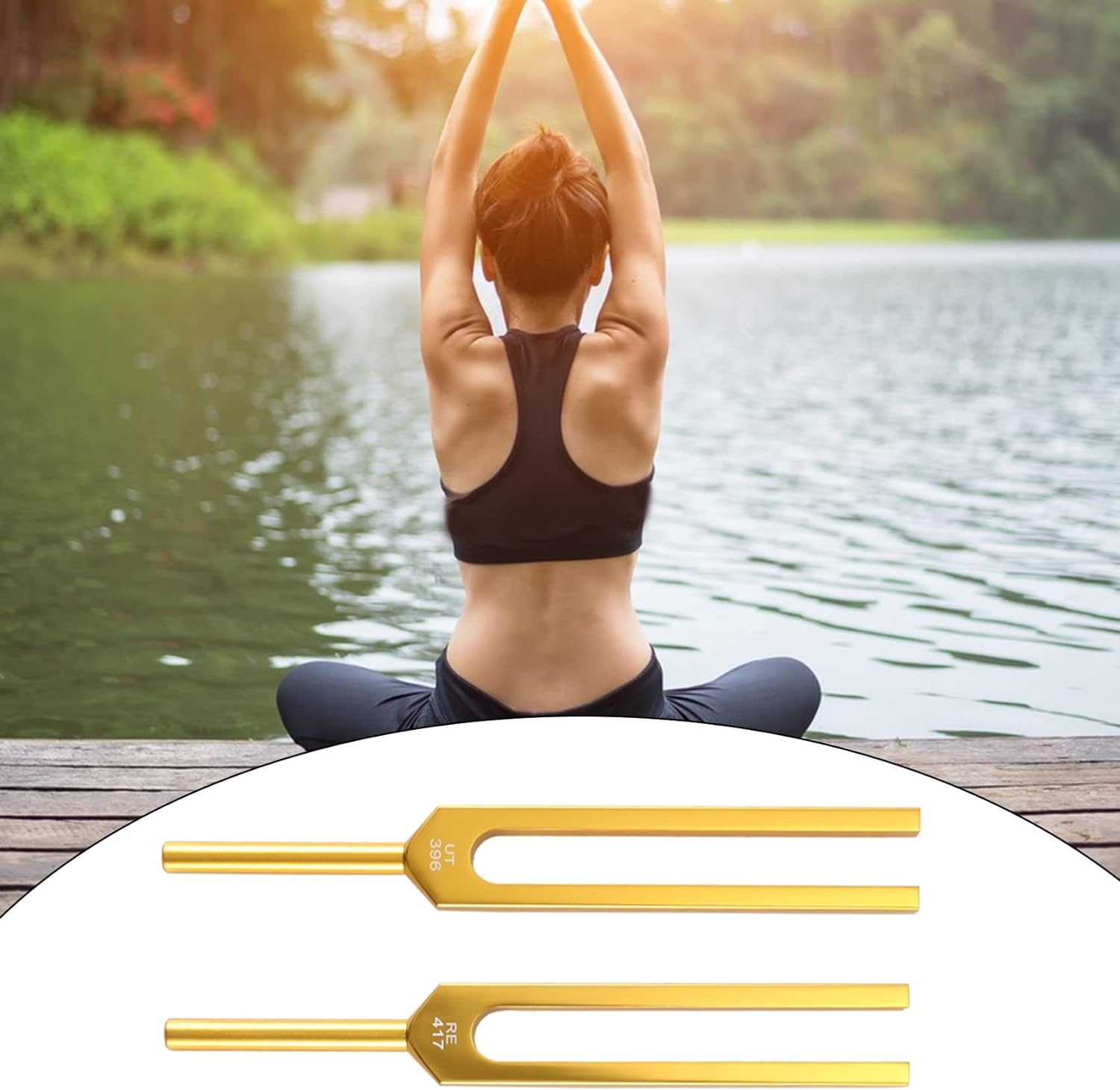 Spacesea Tuning Forks for Healing Set &ndash; 9 Chakra Frequencies 174Hz to 963Hz | Precision Aluminum Alloy | Meditation, Yoga, Sound Therapy, Energy Balancing Tools image number 2