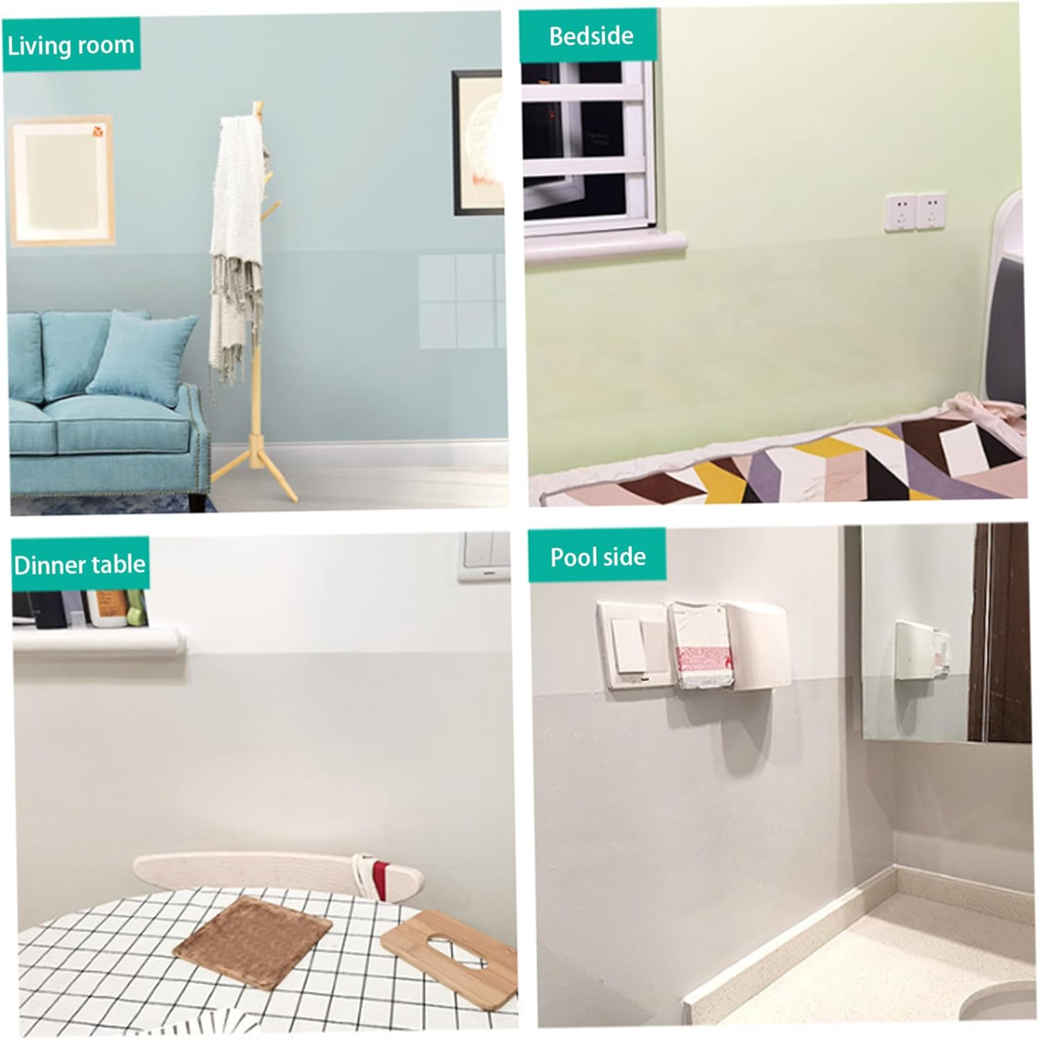 Clear Plastic Sheet, Kitchen Backsplash Wall Protector, 17.7 X118 Inch Transparent Oil Proof Roll Vinyl Roll for Wall Clear Contact Paper Film Cover for Kitchen image number 4