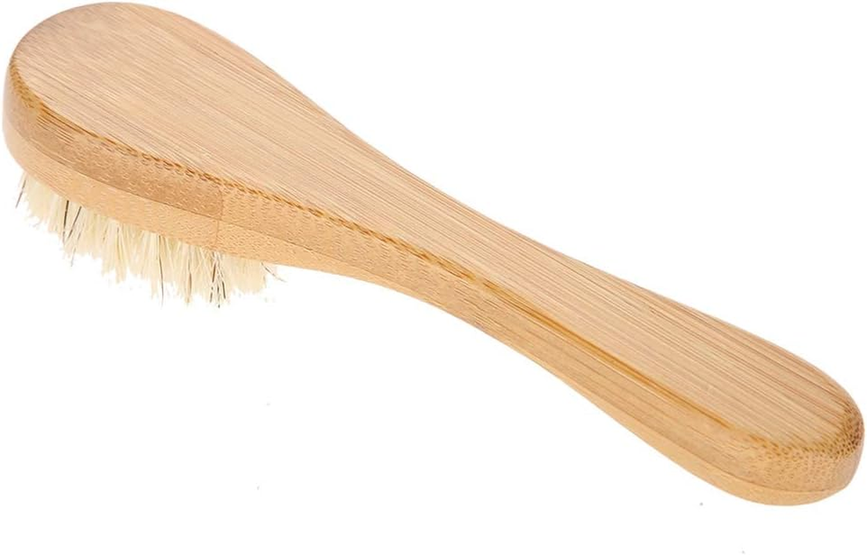 Face Brush, Dry Brush, Dry Body Brush Face Cleaning Tool Portable Wood Face Brush Dry Brushing Body Brush Daily Use Travel Use Bathroom for Home image number 4