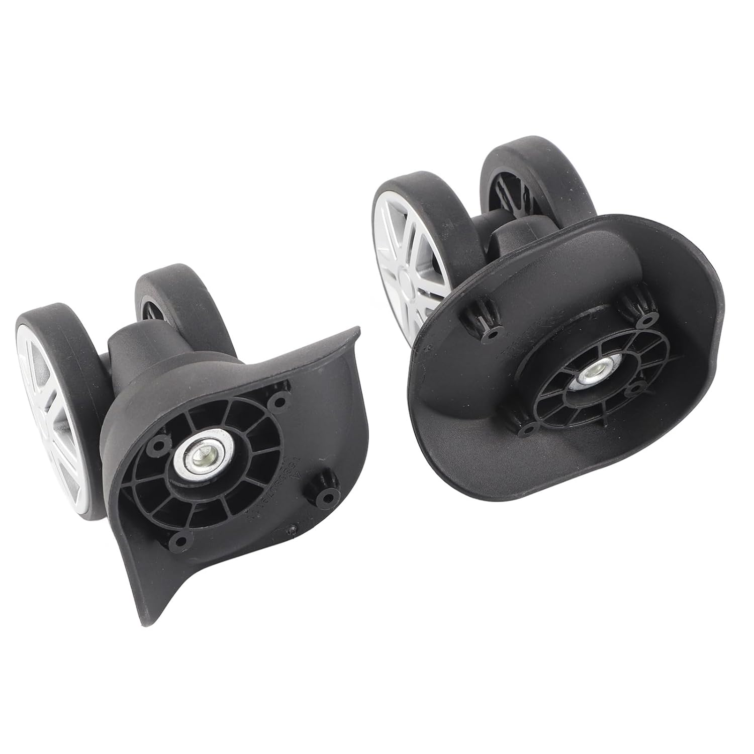 QANYEGN 1Pair Double Row Large Wheel, Outdoor Case Suitcase Accessory, PP Luggage Wheel Replacement for Travel, Outdoor