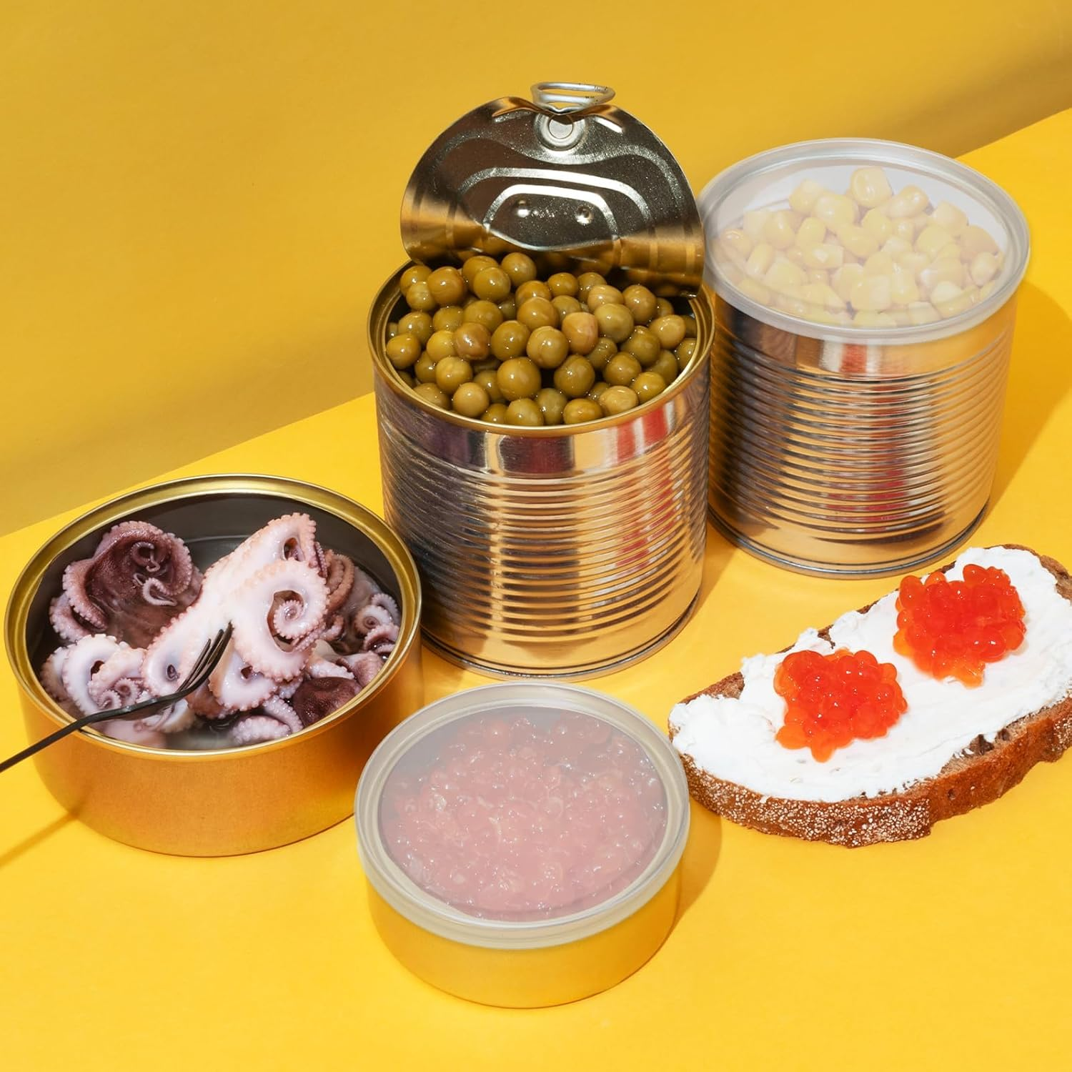 Weenwill Can Covers,6 Pcs Pet Food Covers Clear Plastic Tight Seal Lids Reusable Universal Cat Dog Can Lids for Food Storage Milk Powder Tomato Sauce Canned Beans Dog Cat Pet Cans 75Mm image number 2