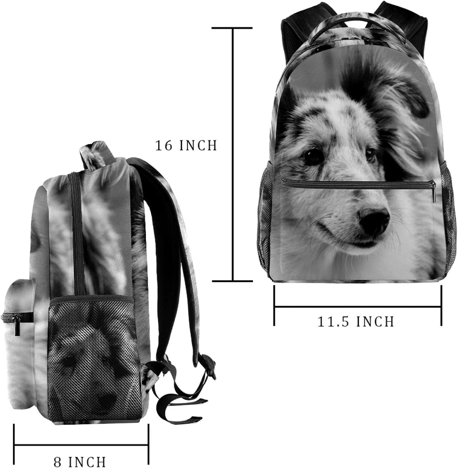 Dog Backpack Students Shoulder Bags Travel Bag College School Tote Backpacks