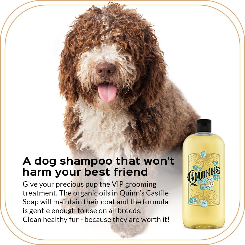 (Unscented) - Quinns Pure Castile Organic Liquid Soap, Unscented, 950Ml image number 3