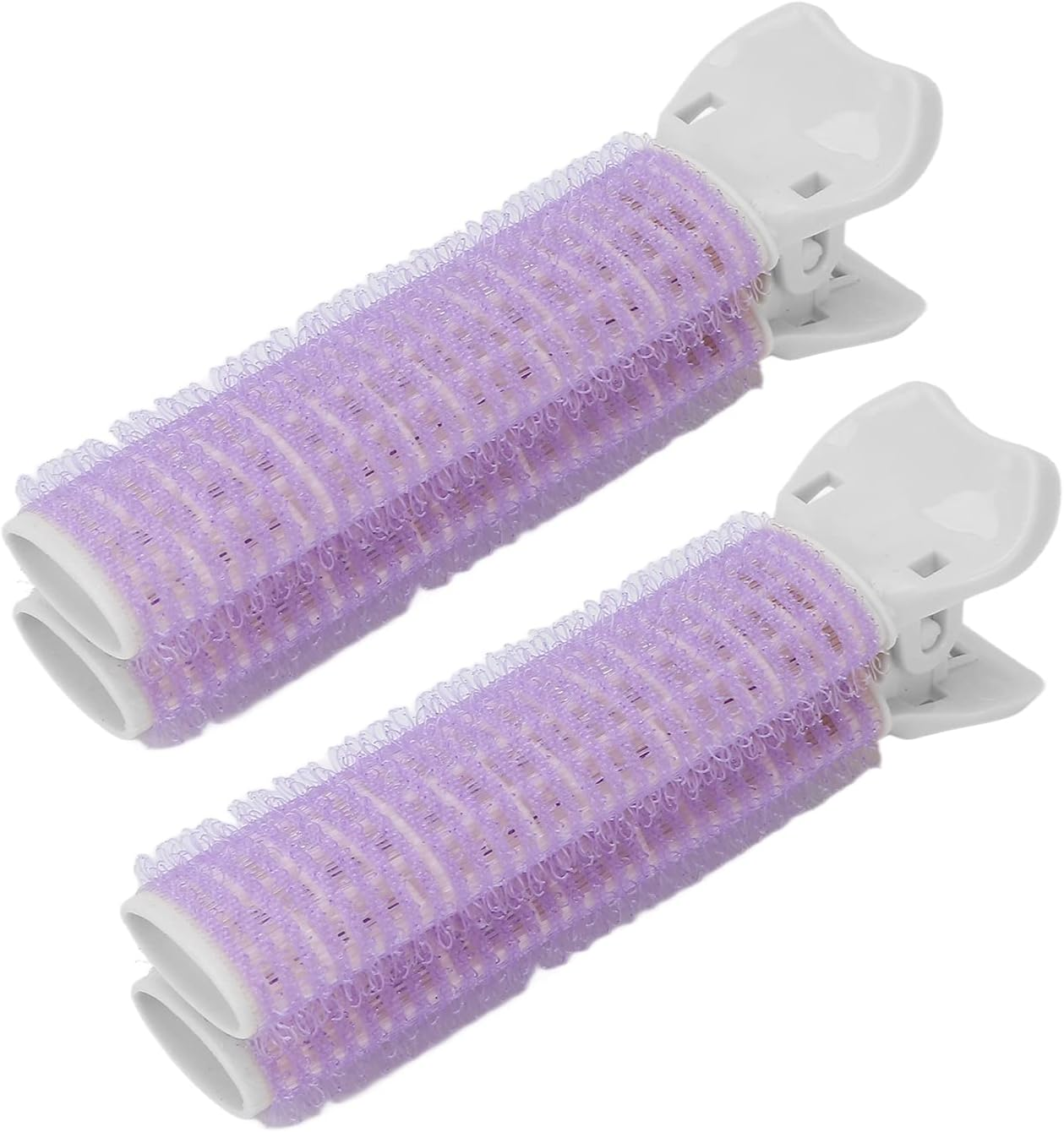 Double Layer Hair Rollers, Hair Root Clip, Portable 2Pcs Hair Volume Curler Clip Professional Ergonomic for Hair Salon for Women Girls for Home Travel DIY Hair Styling Accessories Tool (Purple) image number 2