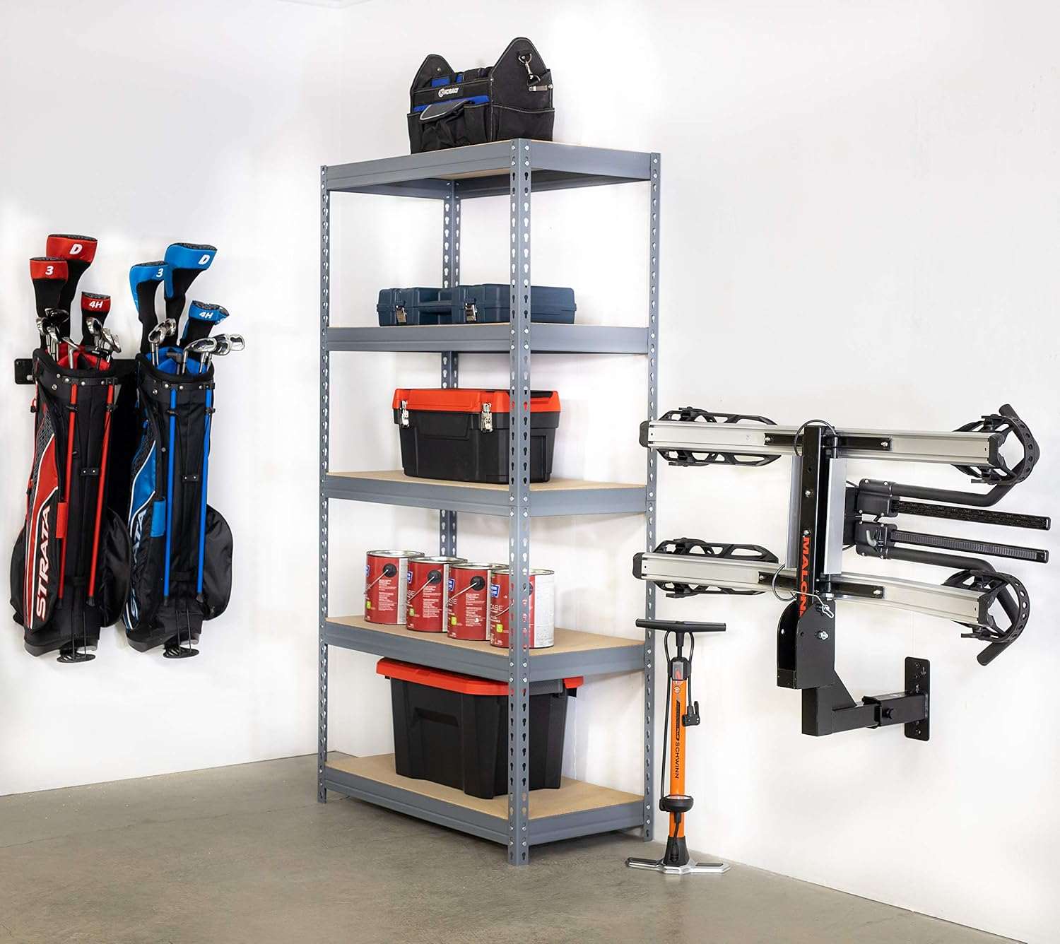 Storeyourboard Hitch Wall Mount, Bike and Cargo Rack Hanging Garage Organizer, Trailer Hitch Receiver Storage, Holds Max 175 Lbs (2 Inch) image number 2