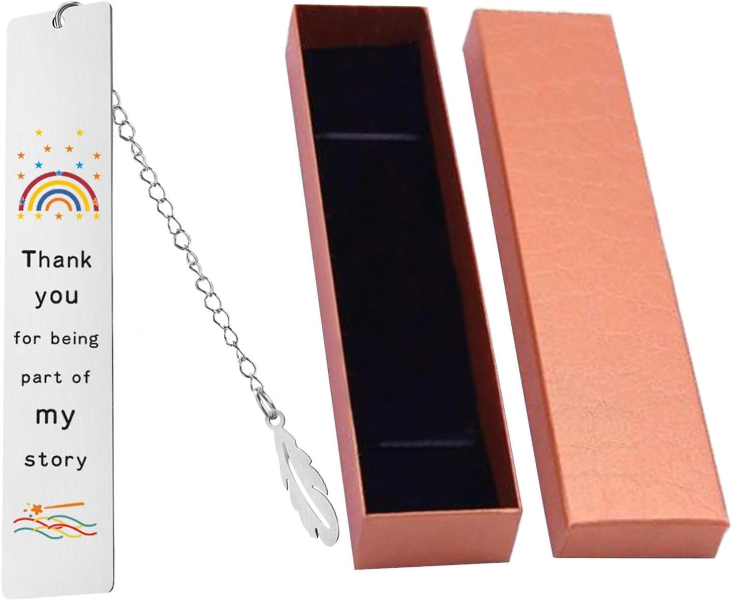 Metal Bookmarks Thank You Gifts Bookmarks for Teachers Readers Students Mentors Book Lovers Friends Christmas Birthday Thanksgiving Valentine'S Day Gifts (Thank You Bookmark 2)