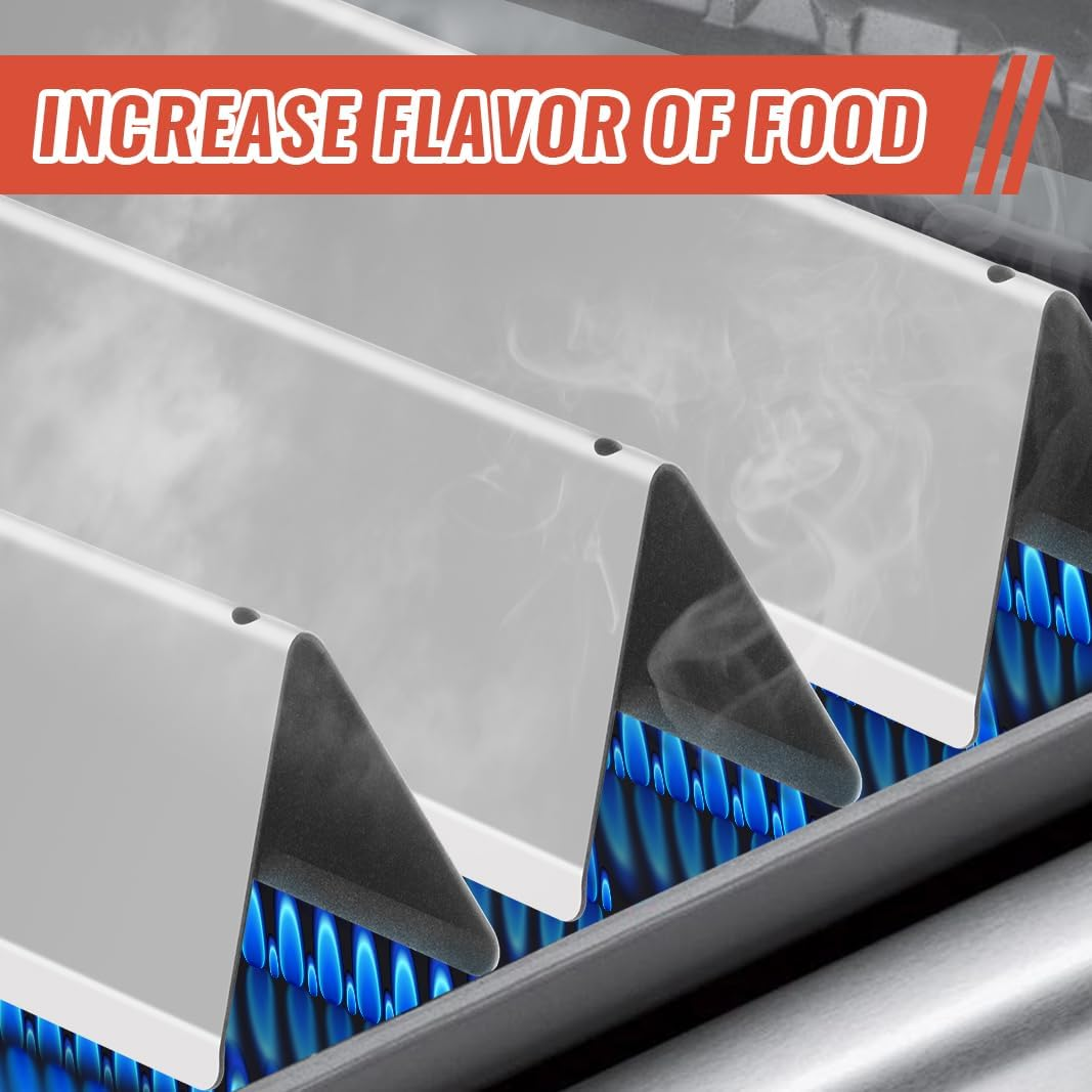 Grill Replacement Parts for Weber Genesis 300 Series E310 E320 E330 S310 S320 S330 E-310 E-320 S-310 S-320 E/S-330 EP/CEP-310 EP/CEP-320 EP/CEP-330 Stainless Steel Flavorizer Bars Heat Deflector - 2+5+62752-3+7524 image number 7