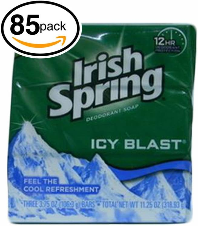 Irish Spring Bar Soap for Men & Women. 12-HOUR ODOR / DEODORANT PROTECTION! for Healthy Feeling Skin. Great for Hands, Face & Body! (12 Bars, Moisture Blast)