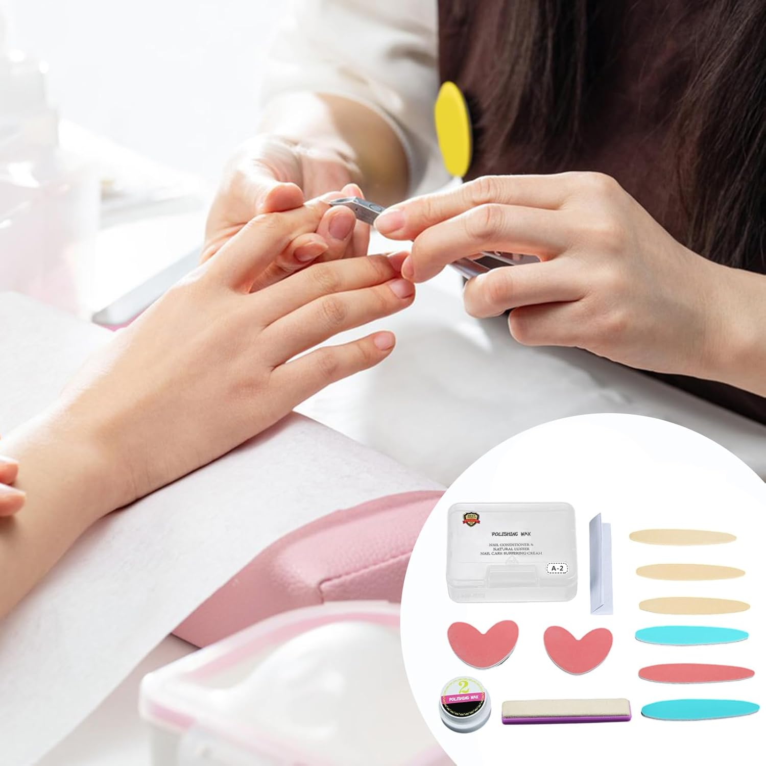 Nail Polishers and Buffers | Manicure Tools Set,Pedicure Repair Set for Beginners Enthusiasts Professional Salon Home Travel Daily Maintenance image number 2