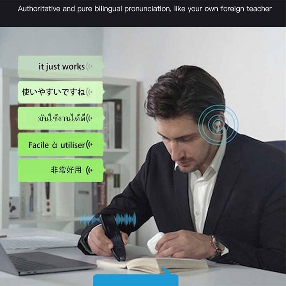 Smart Scan Translation Pen - Text Reading and Scan Reader Device, 110+ Languages Translator for Meetings, Travel, Learning (Pink)