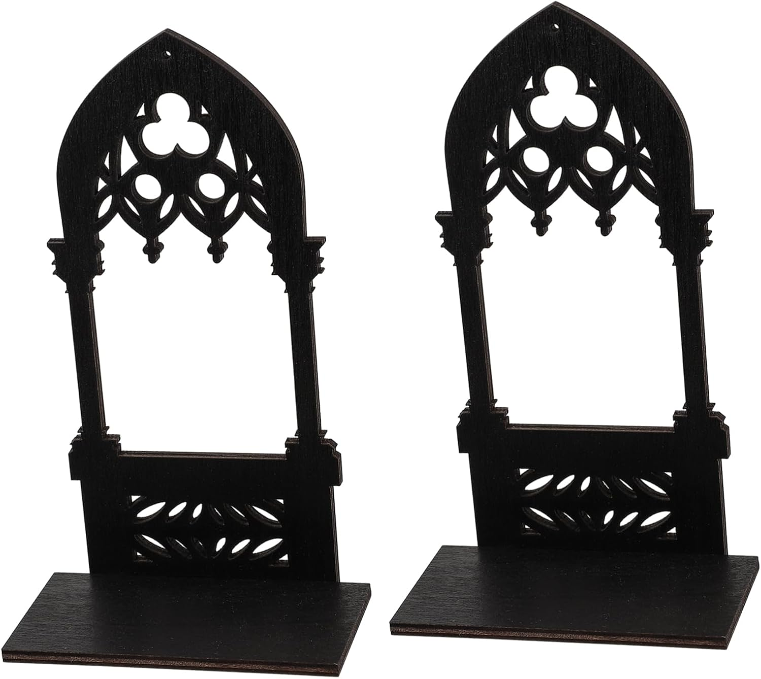 Gothic Candle Holder Set Vintage Pillar Candle Stands for Table Centerpiece Home Decor Church Bar Restaurant Ambiance image number 3