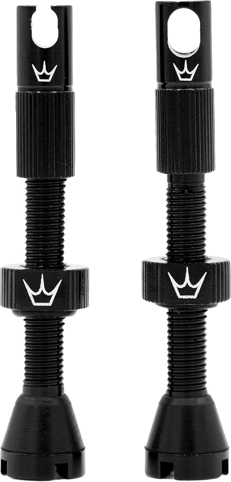 Peaty'S X Chris King MK2 Tubeless Valves Presta - Integrated Spoke Key & Valve Core Removal Caps, Mountain Bike, Road & Gravel Bicycle Tyre, Insert Compatible, 7075 Aluminium - 42Mm, Navy