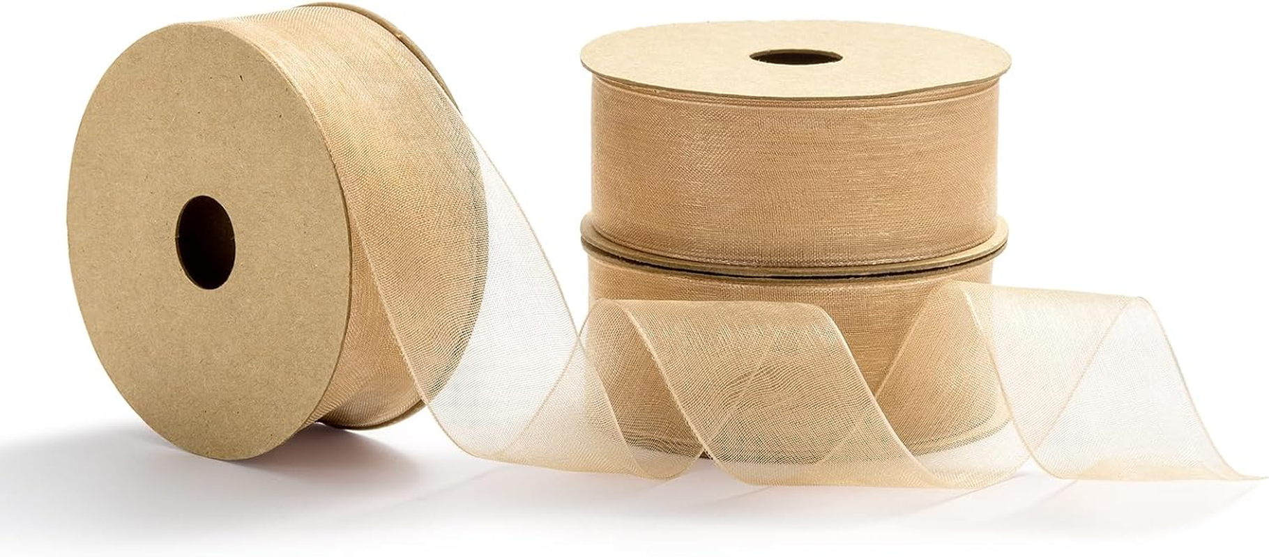 Organza Ribbon - Royal Blue & Navy Blue, 1 Inch X 10 Yd, Silk, Wedding Invitation