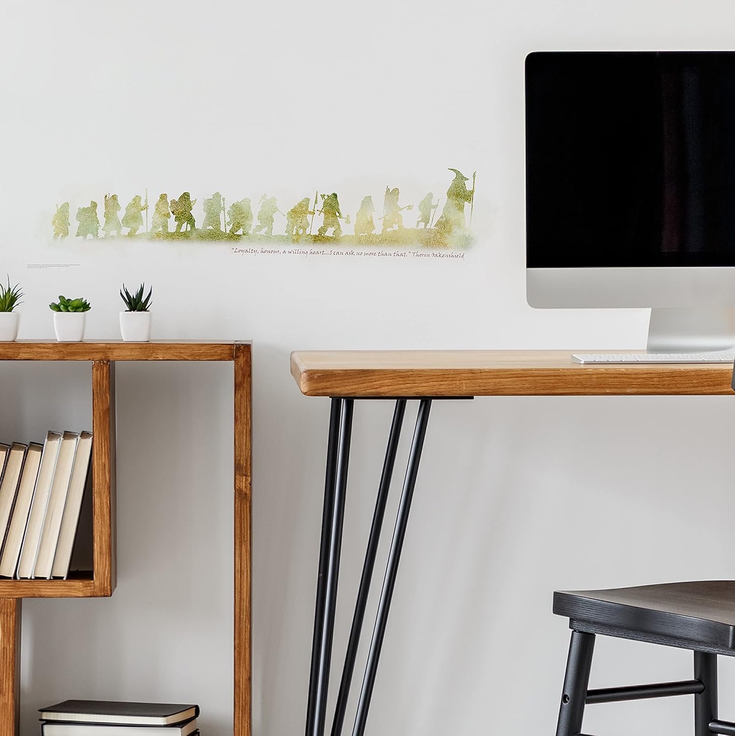 Roommates RMK2161SCS the Hobbit Quote Peel and Stick Wall Decals, White image number 3