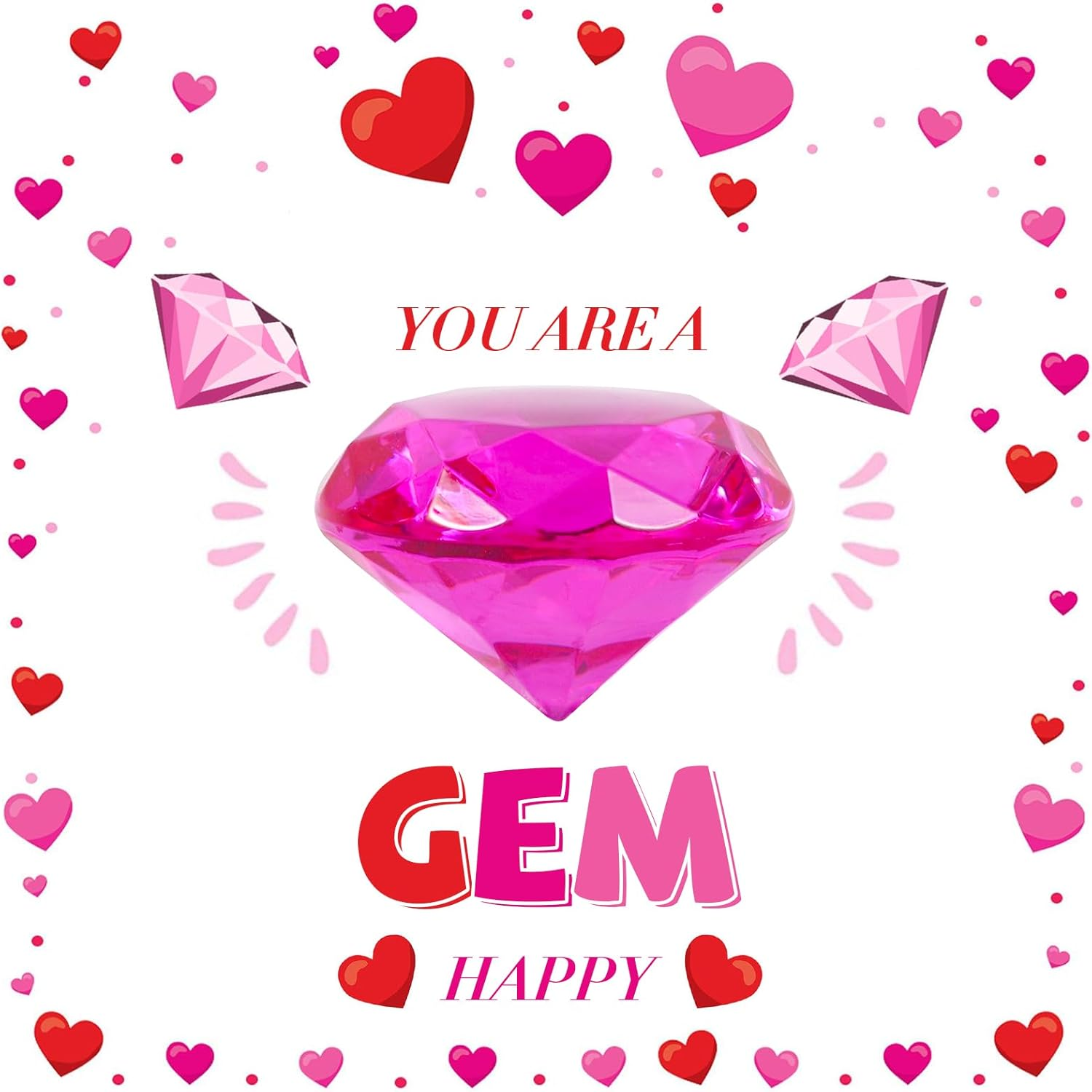 Niceup 26Pcs Diamond Gems Kids Princess Mermaid Pirate Party Favors Treasure Toys, 1.57In Fake Jewels Plastic Gemstones for Easter Eggs Filler Basket Stuffers, Hunt Hide Seek Toys, Diving Pool Toys image number 1