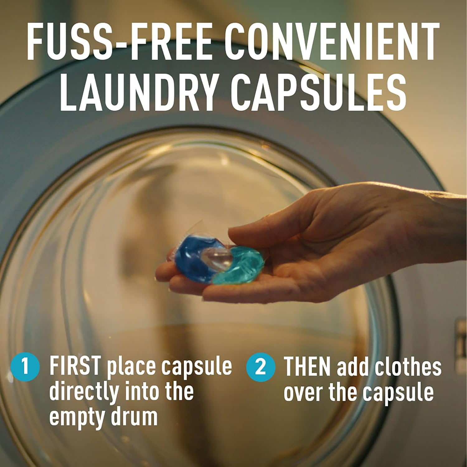 Earthwise Sensitive Laundry Washing Detergent Capsules, 26 Pack, 26 Washloads, Suitable for Front & Top Loader, Dermatologically Tested, 3In1 Powered Cleaning Action with Naturally Derived Enzymes