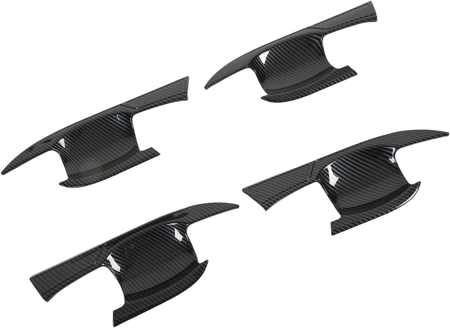 NDNCZDHC 4PCS Car Door Bowl Sticker Carbon Fiber Pattern Door Handle Protector Replacement for Mitsubishi Outlander 2023 image number 5