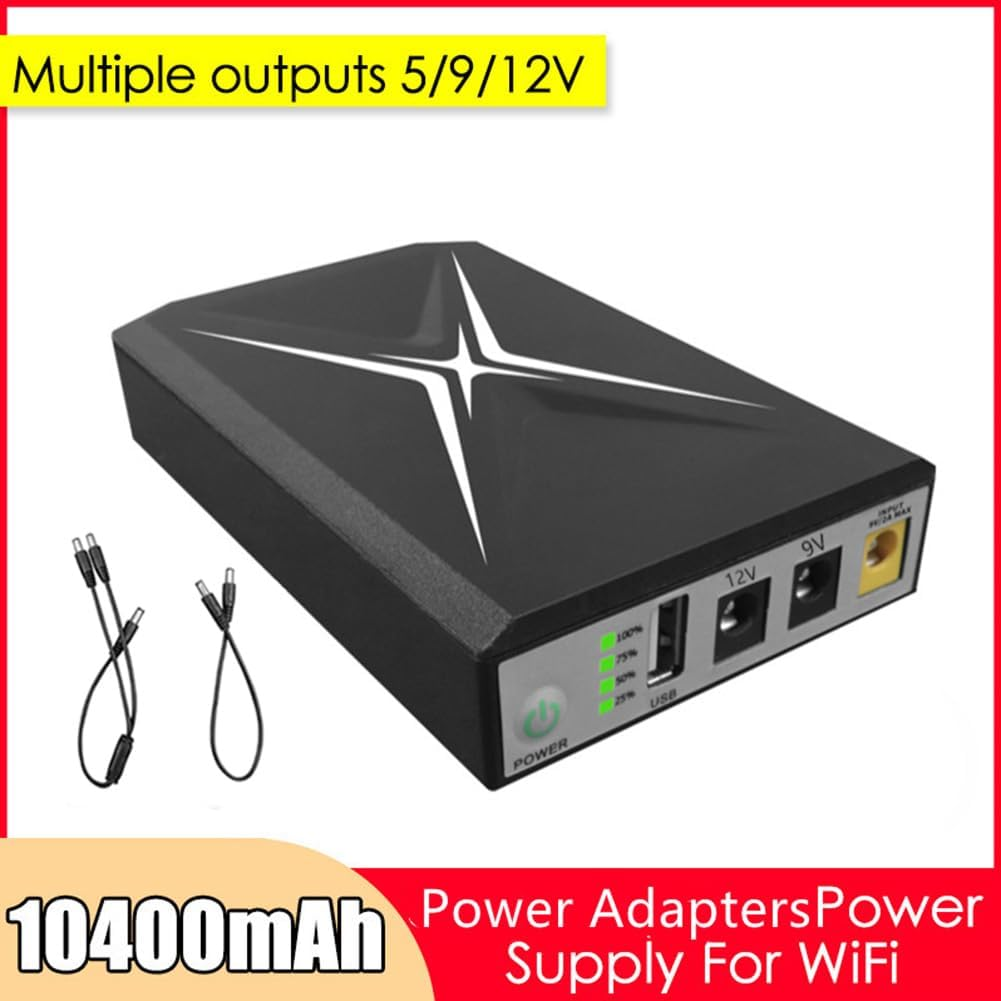 10400Mah DC UPS Uninterrupted Supply Router 9V 12V 18W Battery Backup Mini UPS USB Wifi Router for CCTV Power Supply Easy Install Easy to Use image number 5