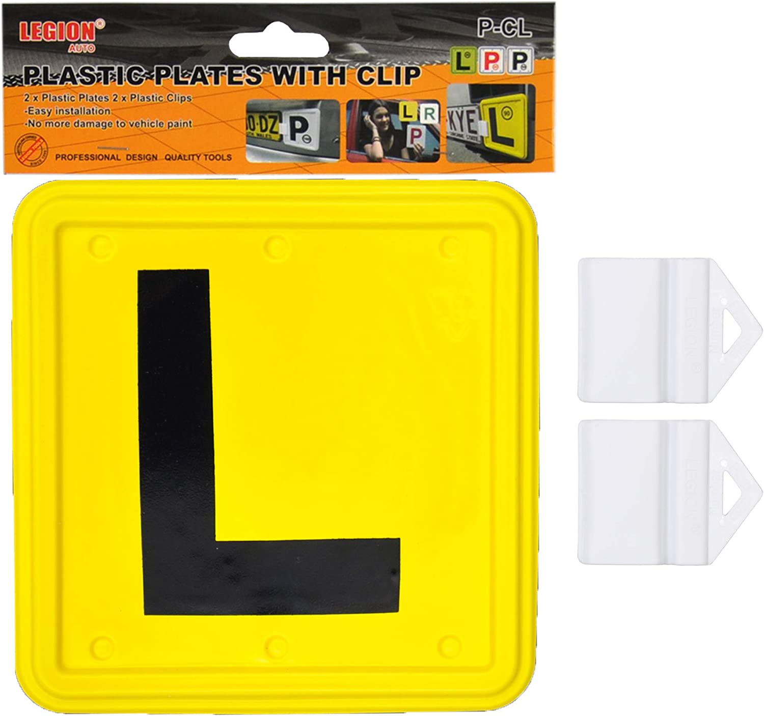 2PCS Plastic L Plate Clips Holder Set Car Number License image number 3