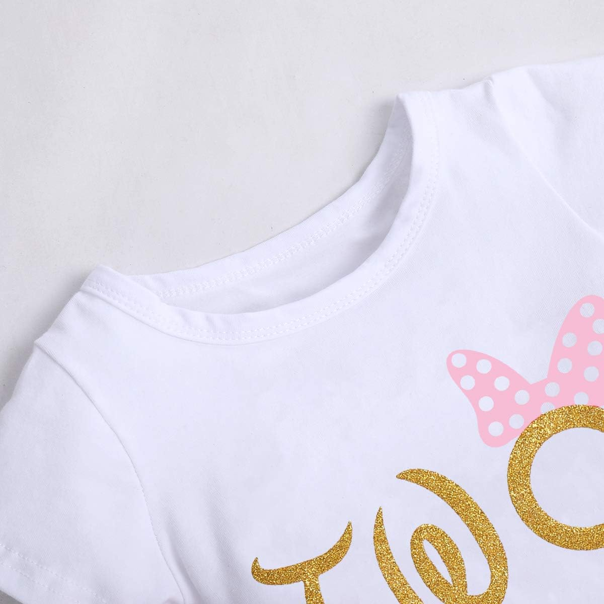 IMEKIS Baby Girls Mouse 1St 2Nd Birthday Dress Polka Dots Tulle Tutu Cake Smash Summer Party Photo Props image number 2