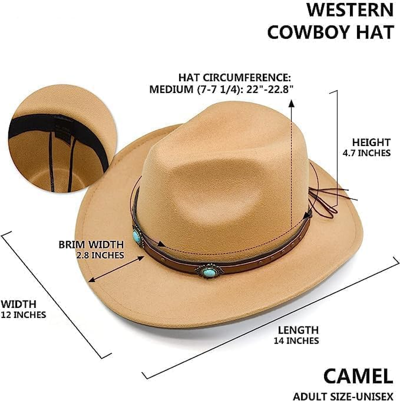 Women'S Western Cowboy & Cowgirl Hat Wide Brim Style image number 3