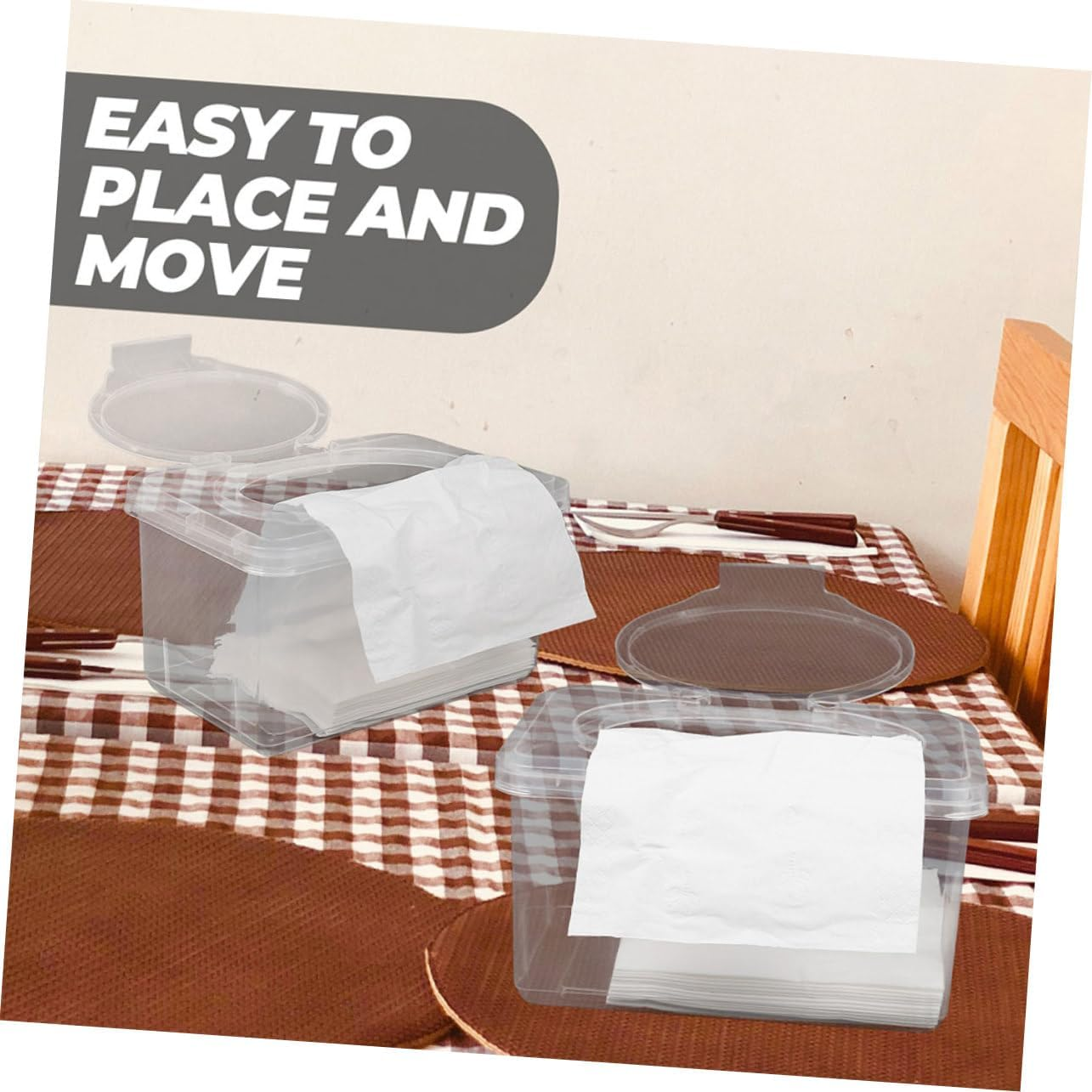 Wipe Dispenser for Bathroom Reusable Baby Wipe Container Storage Case Holder Baby Wet image number 4