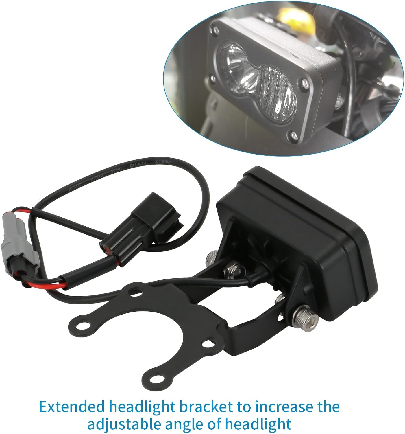 Motoparty Upgrade Headlight Kit Fits for Talaria Sting R MX4 Sur-Ron Segway X260, with Adapter Harness, 20W 6000-6500K Upgrade Motorcycle Lights Bars Led Headlamp （3 Inch） image number 6