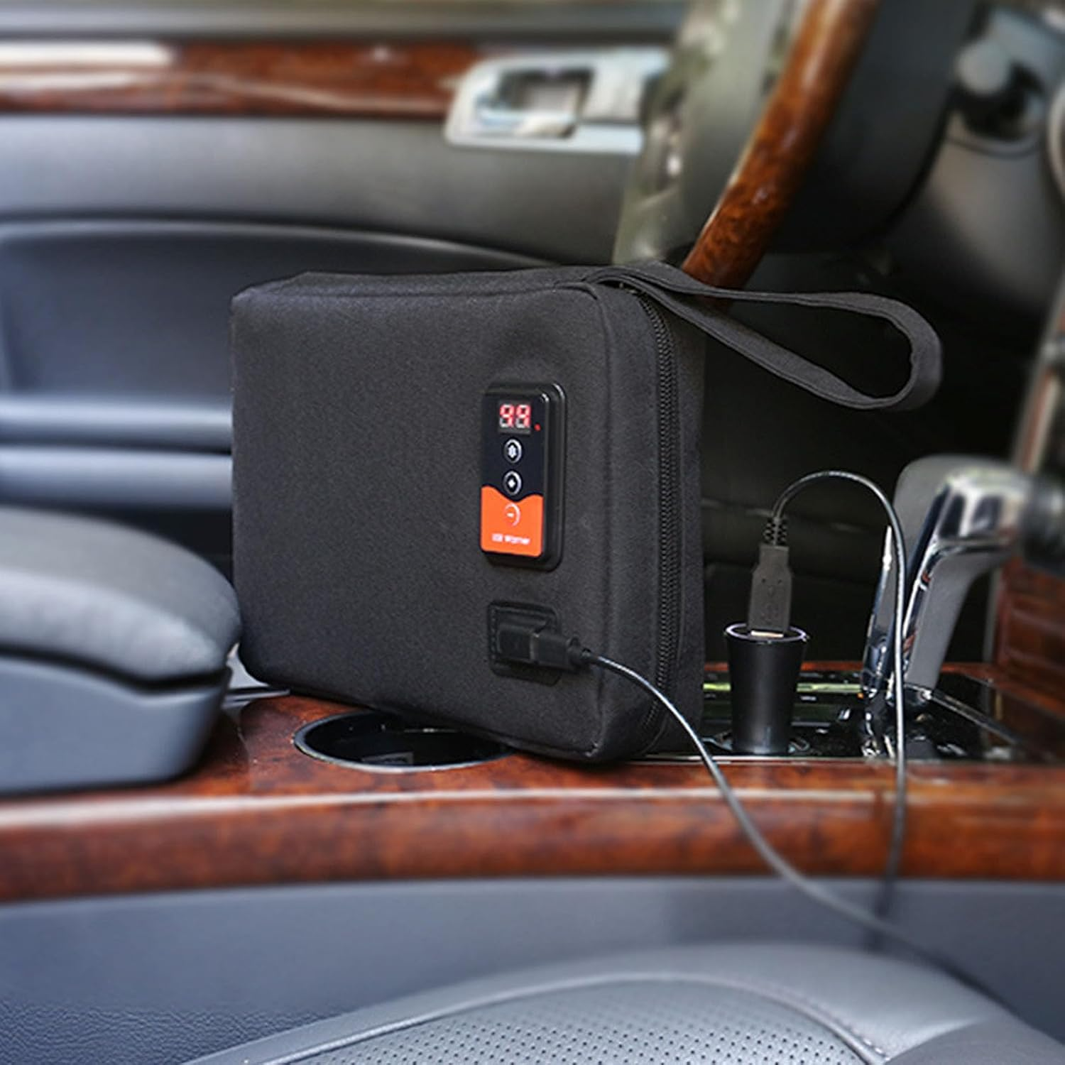 Baby Wipes Warmer, Adjustable Temp Wet Wipe Warmer Dispenser Easy Press Switch Baby Wipe Warmer Holder with USB Interface Wet Wipe Warmer Heater for Indoor Outdoor Car