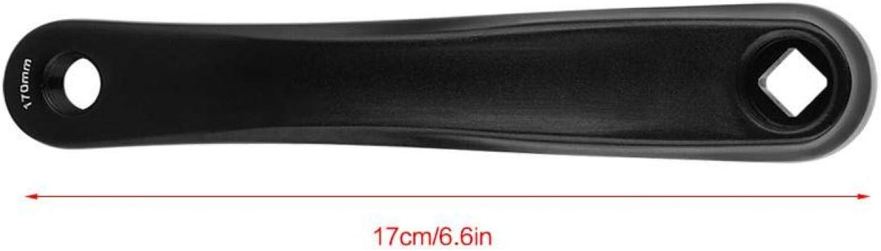 Bike Accessory, Lightweight Aluminium Alloy Bike Crank Arm Perfect Fit 170Mm Bike Crank Arm with Wide Compatibility for Various Bicycles for Replacement Parts(Black, Diamond Hole, 12) image number 2