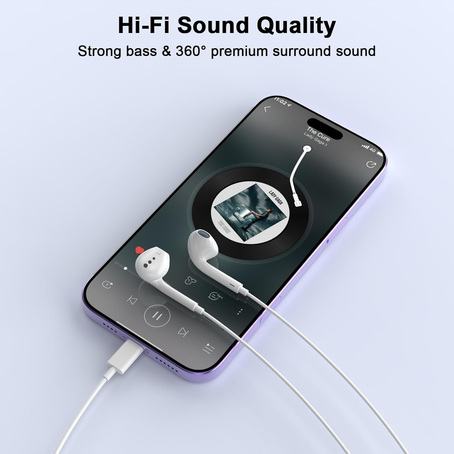 [Apple Mfi Certified] for Iphone Headphones Wired Earbuds/Earphones with Built-In Microphone & Volume Control Hifi Stereo Nosie Reduction Compatible for Iphone 14 13 12 11 Pro Max XS XR X 8 7, 2 Pack image number 2