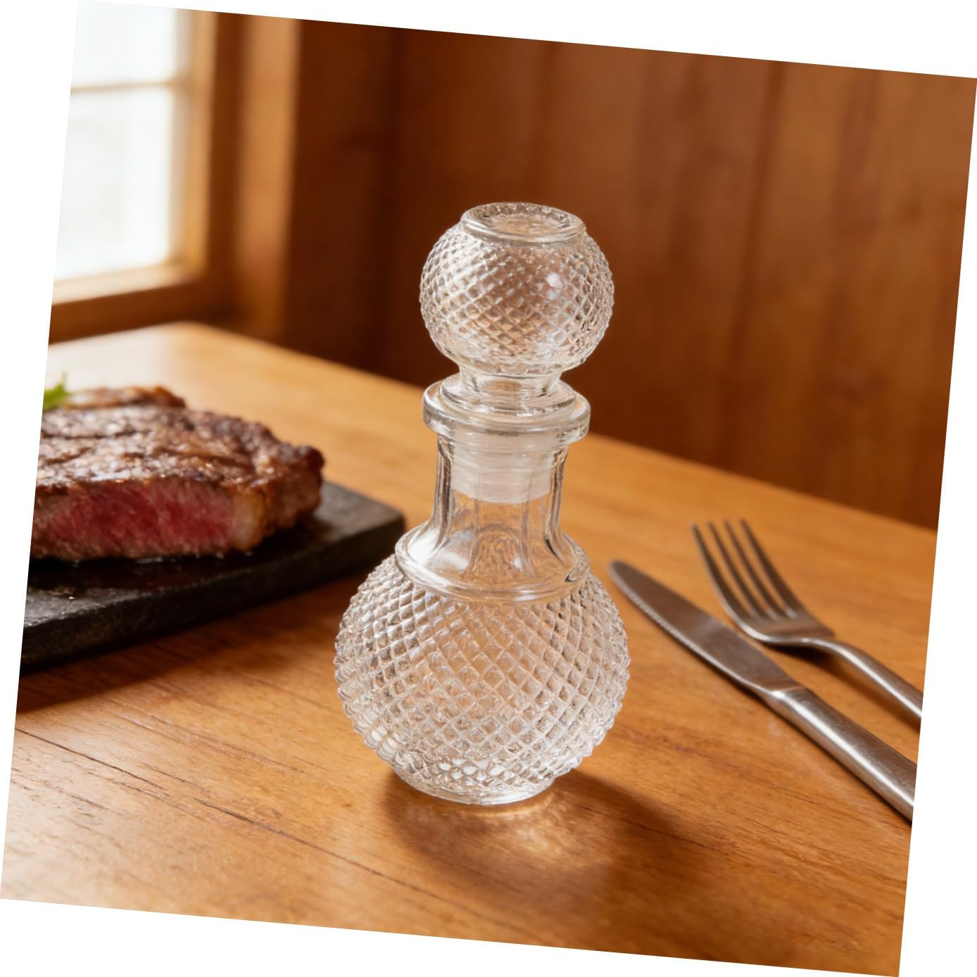 OKUMEYR Creative Glass Wine Bottle for Whiskey Decanter for Home Bar Liquor Dispenser and Design for Wine Decanters image number 5