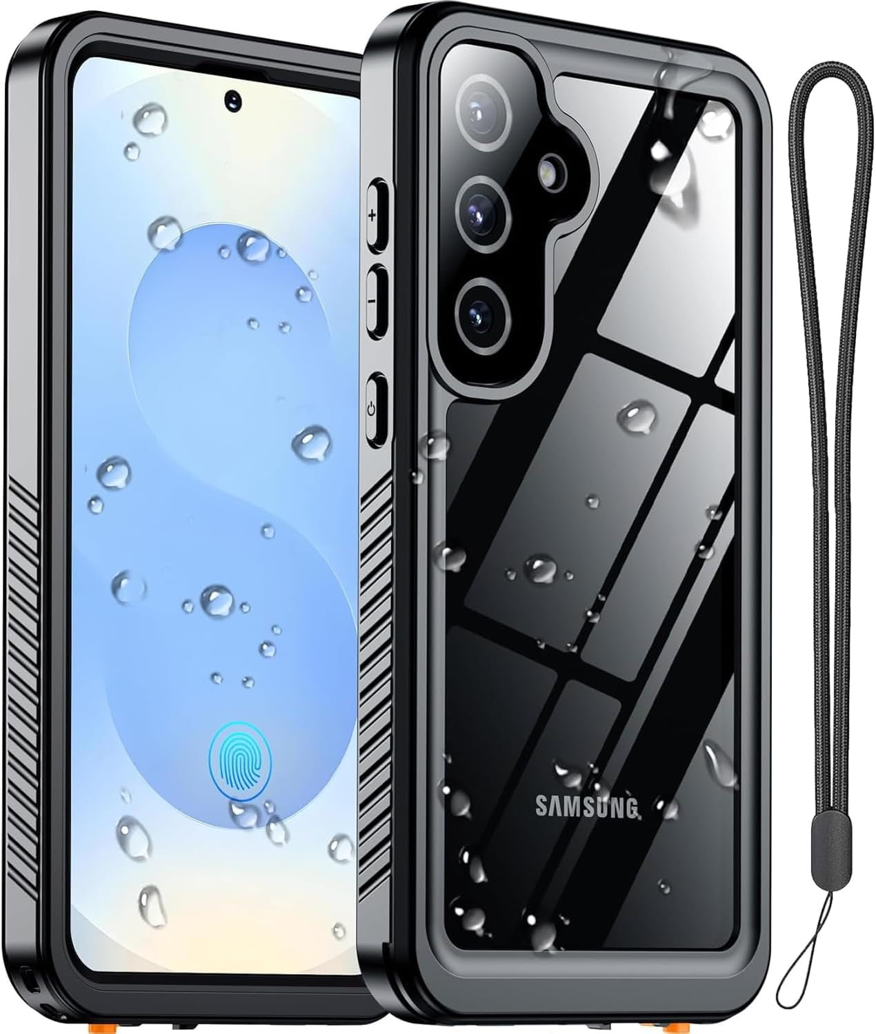 ELEPIK for Galaxy S23 FE Case, [IP68 Waterproof] [Full-Body Protection] [Dustproof] [Wireless Charging] Heavy Duty Rugged Shockproof Phone Case for Samsung Galaxy S23 FE, Black image number 5