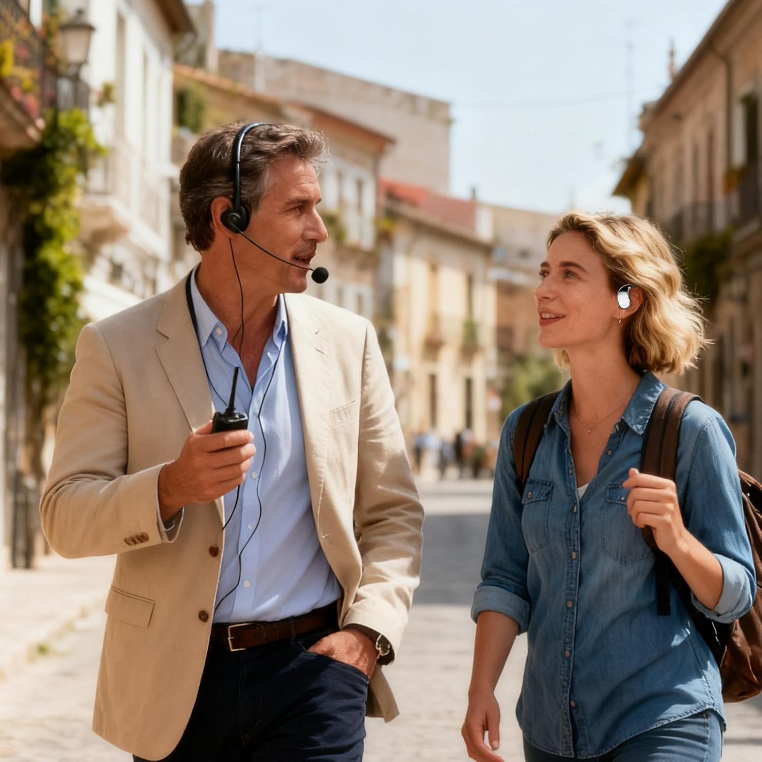 AI Translation Earbuds | 156 Languages Translation Earbuds - Conversation Interpreting Earphones,For Communication Travel Learning Business Education Tourism Conference Meeting School image number 3