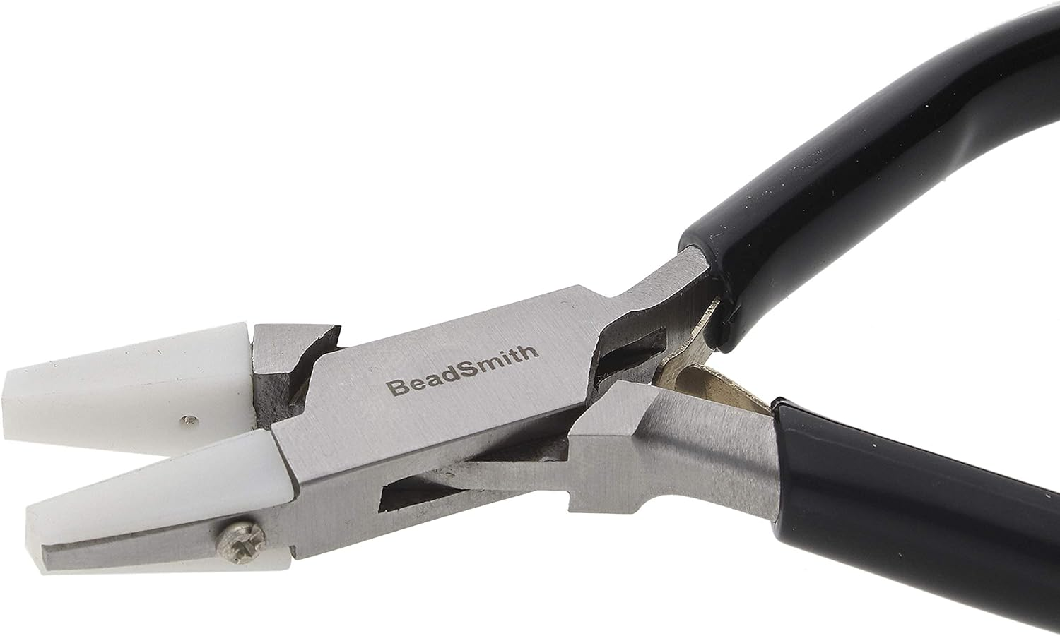 The Beadsmith Double Nylon Jaw Chain Nose Pliers, 4.75 Inches (120Mm), Black PVC Comfort Grip Handle, with Double Leaf Spring, Protects Wire When Bending and Looping image number 6