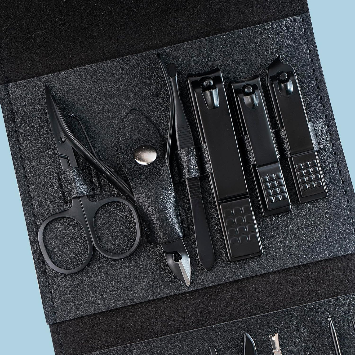 Manicure Set Nail Clippers Pedicure Kit - 16 in 1 Stainless Steel Manicure Set, Professional Grooming Kits, with Luxurious Travel Case - Portable Nail Clippers and Beauty Tools Set - Ideal for Home, Workplace, Outdoor Travel and Salon Use image number 6