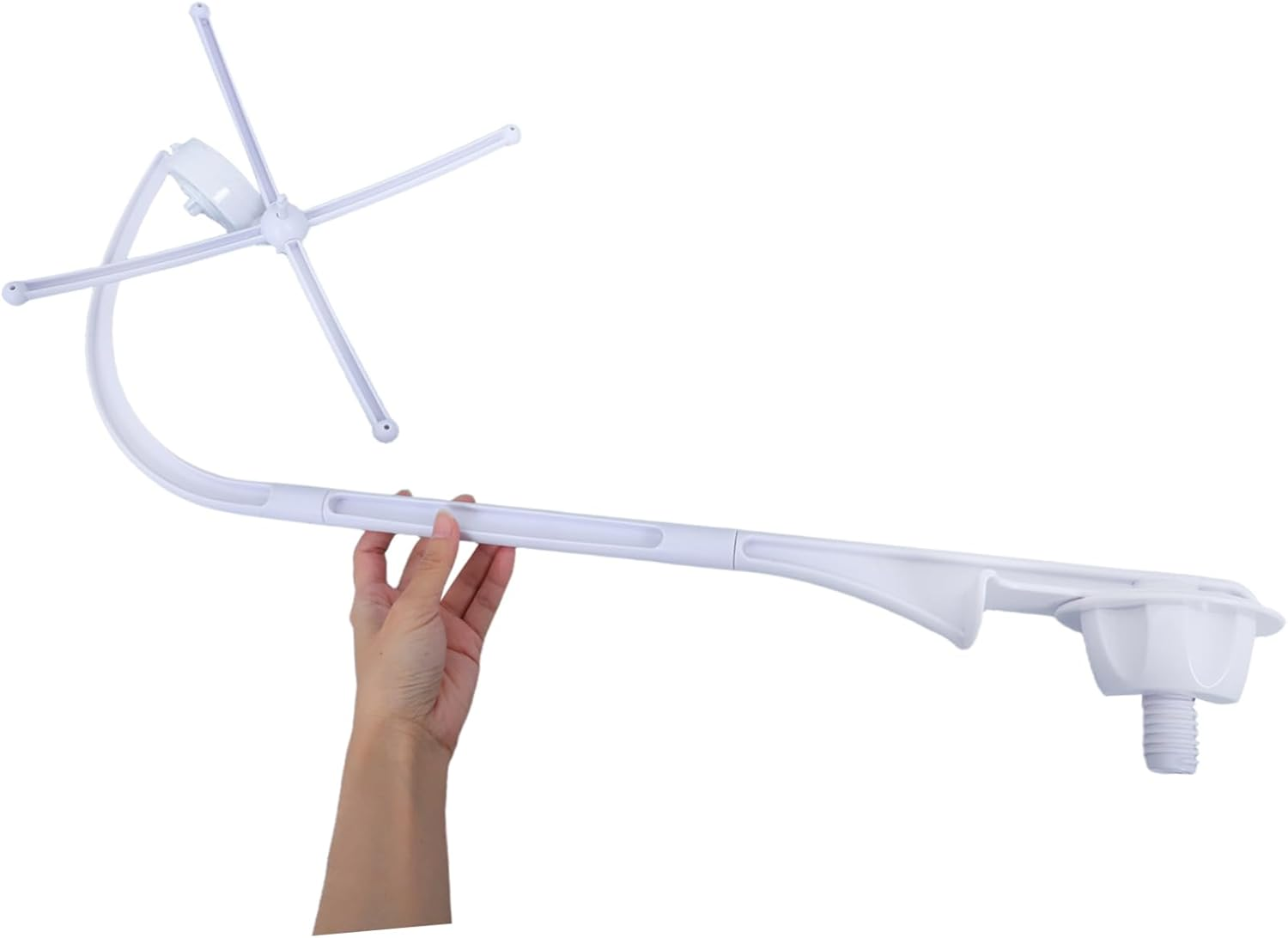 Adjustable Crib Mobile Arm with Bottom Clamp Versatile Mobile Holder for Crib Enhances Visual Auditory Stimulation Secure Stable Cot Accessory Fit