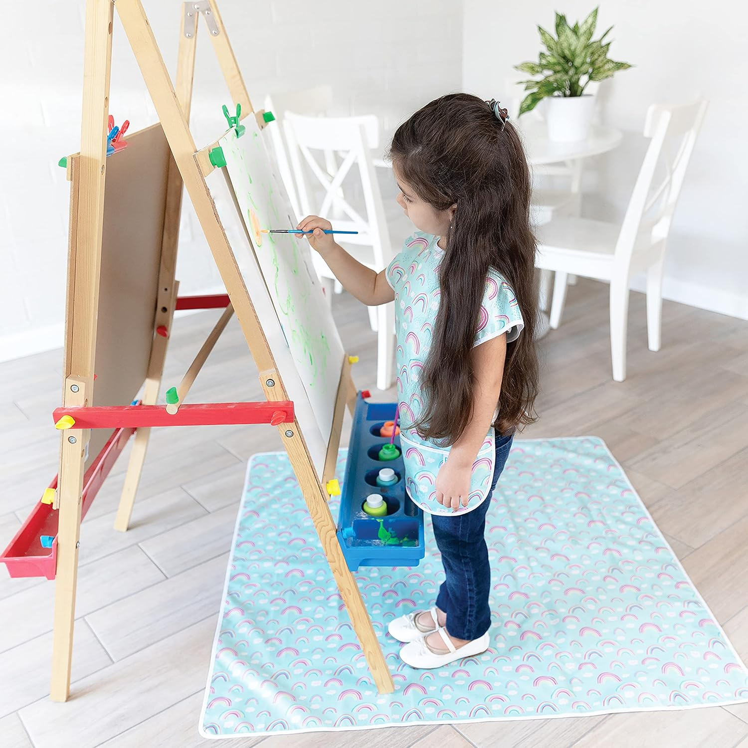 Bumkins Bibs, Toddler Bib, Waterproof Bibs for Girls and Boys 3-7 Years, Short Sleeve Toddler Art Smock, Kids Paint Smock, Children&rsquo;S Art, Craft and Play image number 2