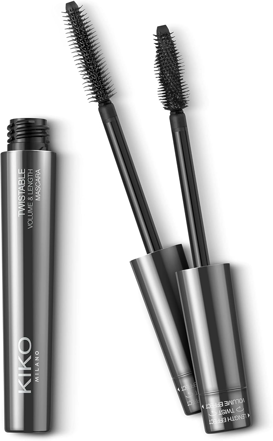 KIKO Milano Twistable Volume & Length Mascara 2-In-1 Mascara with Innovative Twisting System: Volume and Length-Enhancing Effect