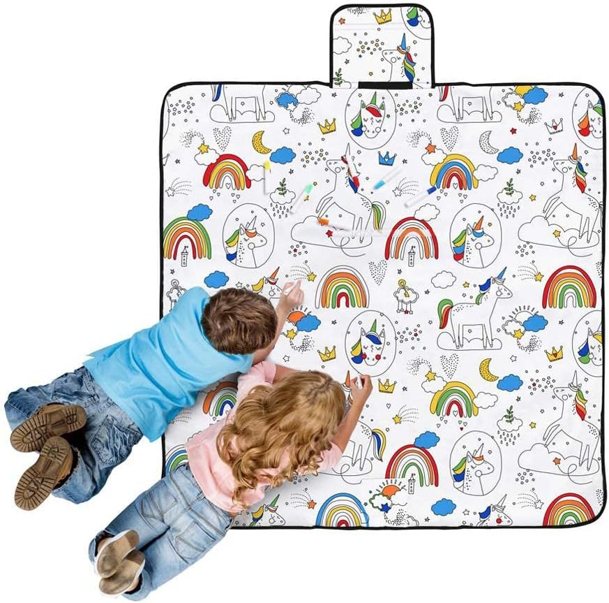 Happy Kids Dream Big Colour Me in Picnic Blanket image number 6