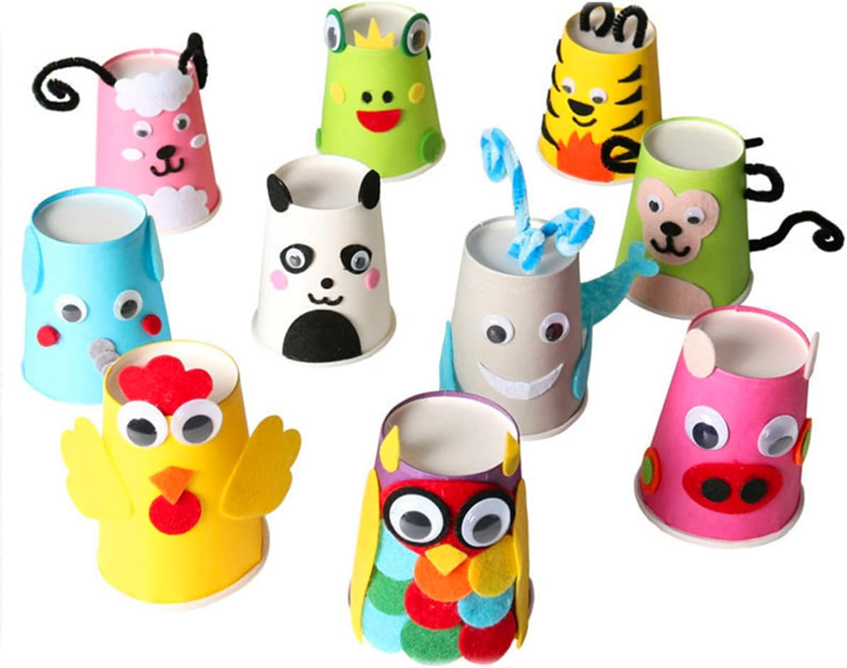 Disposable Paper Cups, 60Pcs Color Paper Cups for DIY Wedding Party Picnic BBQ Travel and Event 8OZ (12 Multicolor) - 12 Multicolor image number 3