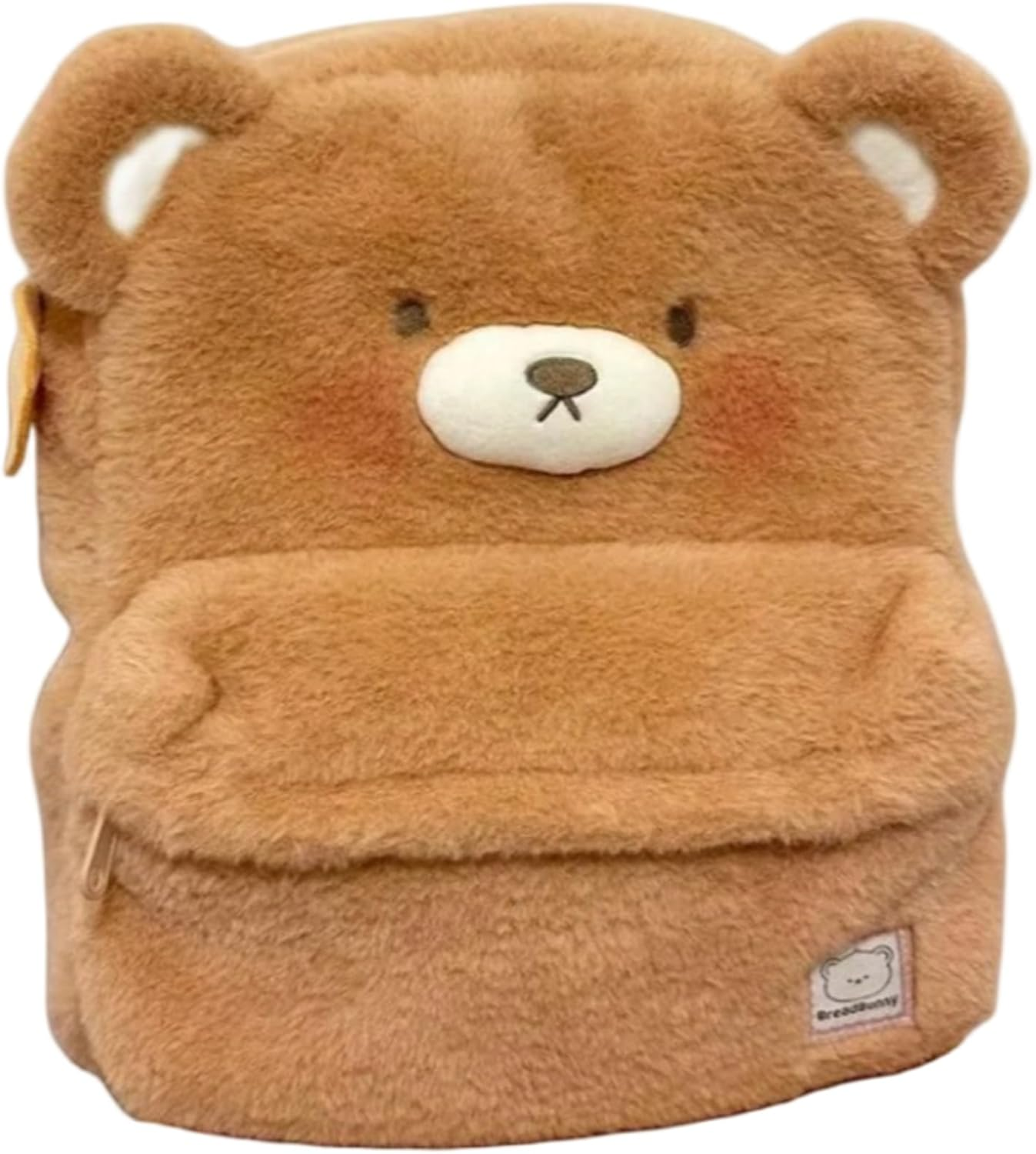 Plush Backpack Large Capacity Cute Bear Backpack Use for School Office Travel image number 4