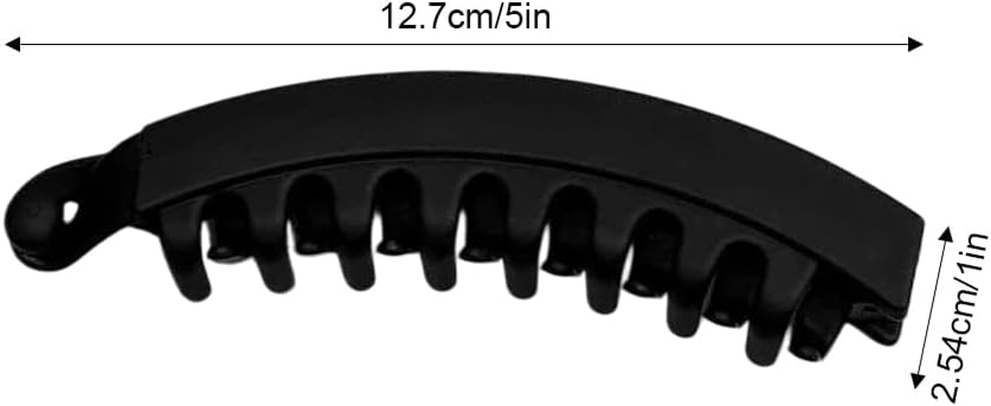 2 Pcs Banana Hair Clips for Women, Banana Clips Clincher Comb Hair Grips, Large Banana Clip for Thick Hair and Thin Hair, Tortoiseshell Hair Banana Combs Ponytail Holder Hair Clips image number 5