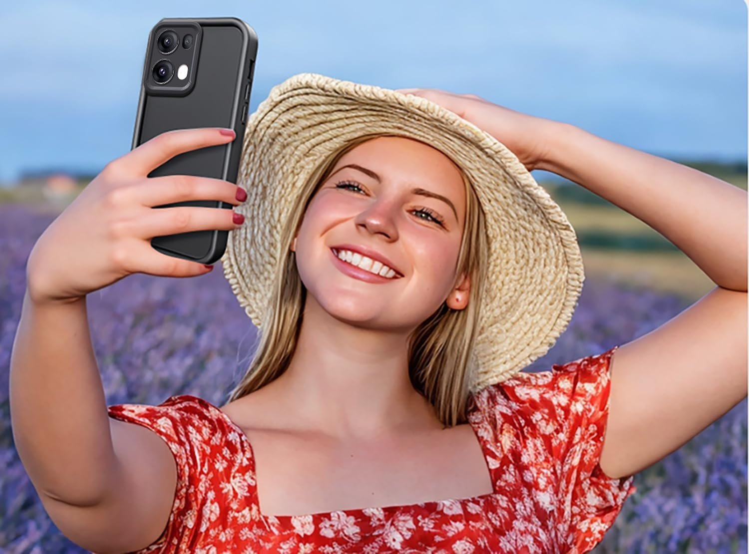 GOGME Case for Oppo Reno 13 Pro (Reno13 Pro) 5G Cover, Ultra Thin Soft Silicone TPU Protective Case, Dust Protection, Robust Mobile Phone Case - Wine Red image number 3