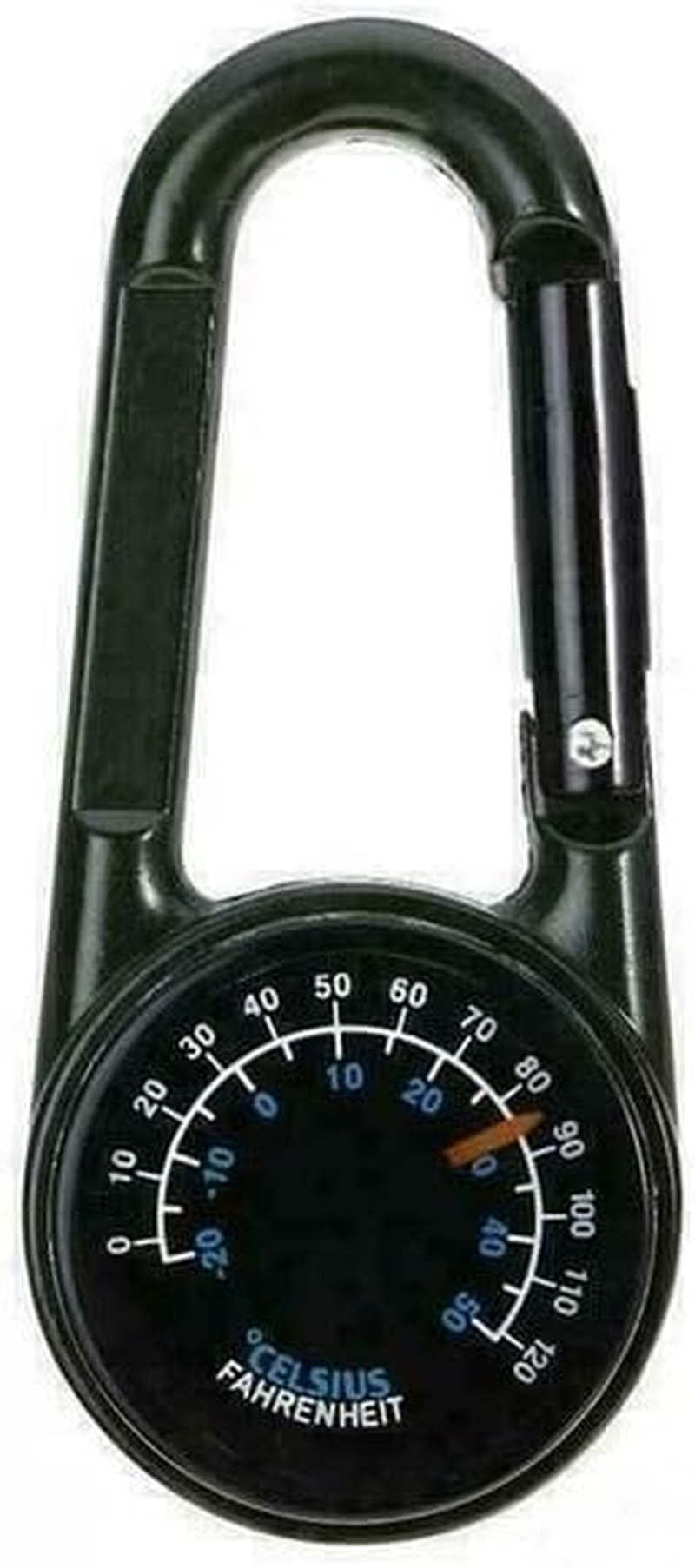 3 in 1 Multifunctional Compass Thermometer Hiking Tactical Carabiner Keychain for Camping, Hiking,Travel image number 1