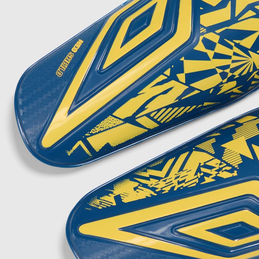 UMBRO NEO S/Guard W/Sock Jnr_S_Poseidon / Blazing Yellow/Black image number 2