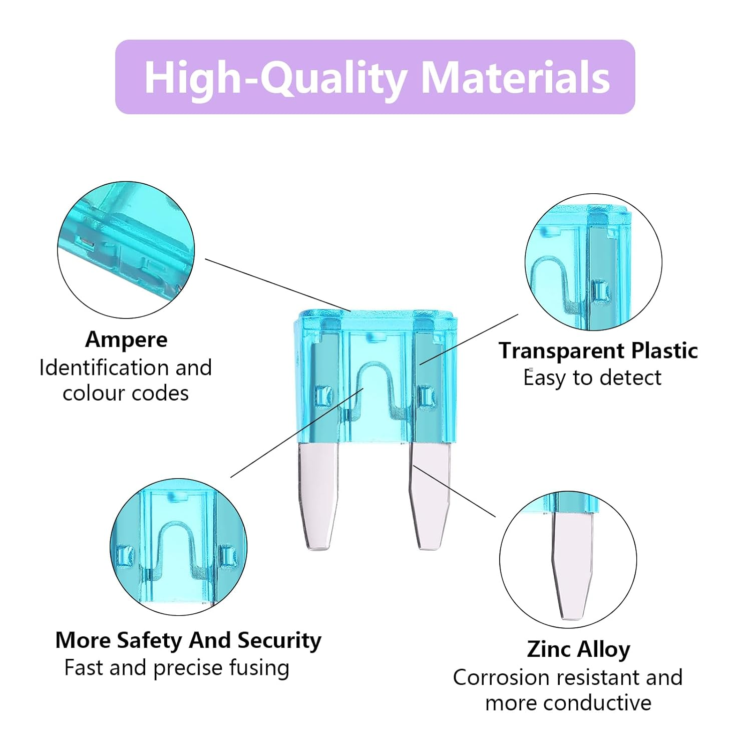 100 Pcs Auto Car Mini Blade Fuses Assortment Kit,Professional Blade Fuses Automotive(2A/3A/5A/7.5A/10A/15A/20A/25A/30A/35A)(With Puller Tool) for Car/Motorcycle/Rv/Truck/Suv/Boat Fuse Replacement image number 1