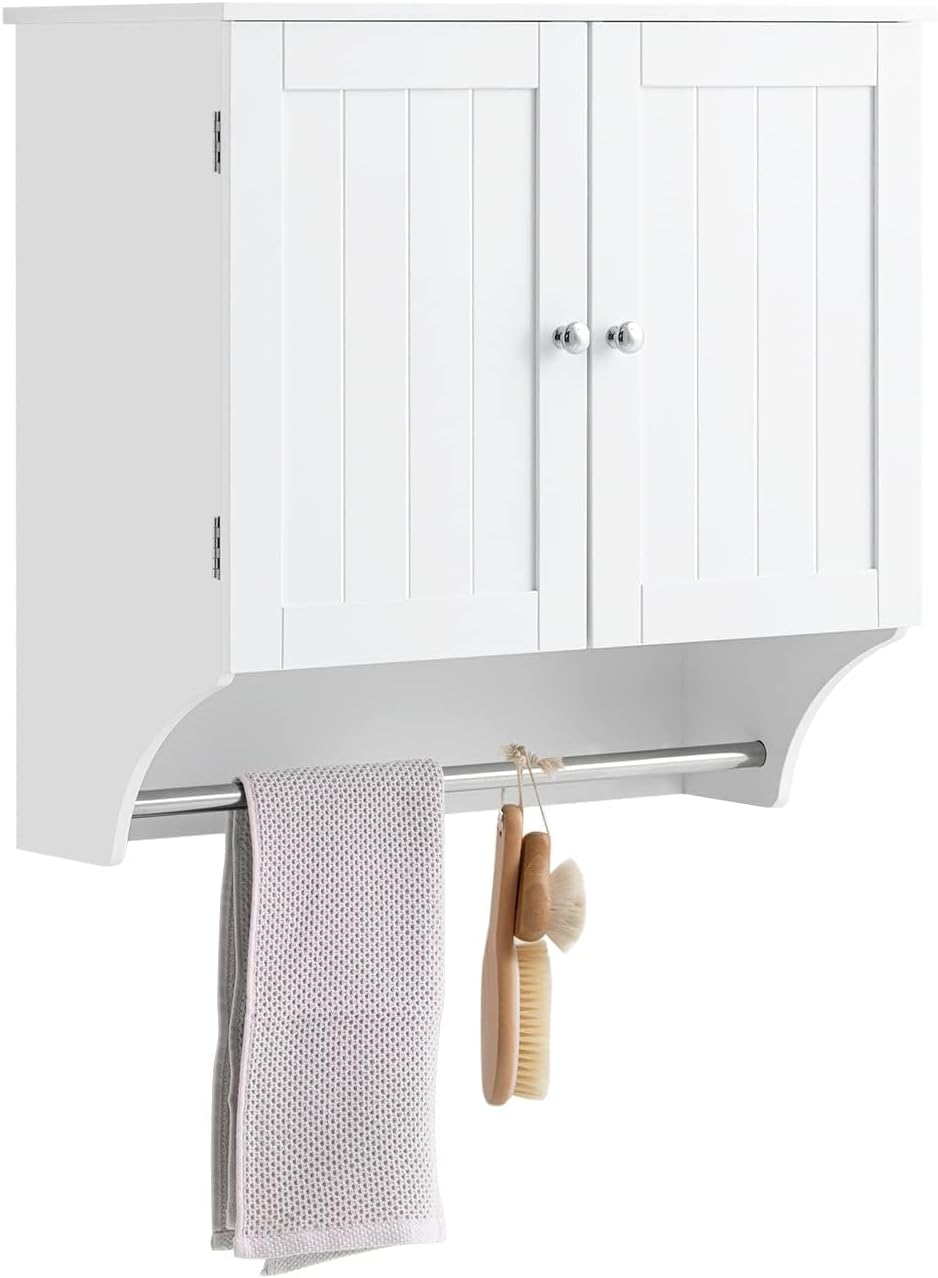 Sobuy Bathroom Furniture Wall Medicine Storage Cabinet Cupboard BZR84-W image number 1