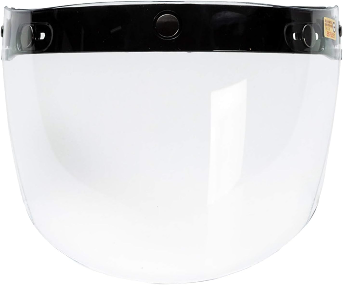 Kokiya Universal 3-Snap Open Motorcycle Open Helmet Visor Wind Lens, Clear image number 3