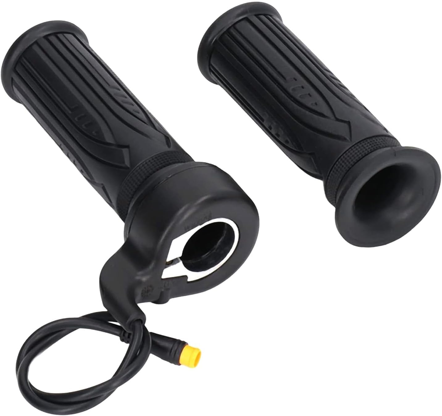 Electric Bike Accessories 20X Full Twist Throttle,Ebike Parts for 12V 24V 36V 48V 52V 60V 72V, Right Hand Mount 3PIN Waterproof Plug for Conversion E-Bikes or Scooters Black image number 3